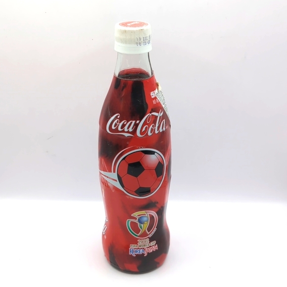 Vintage Coca Cola 2002 FIFA World Cup Korea / Japan Glass Bottle (Still Sealed) - Picture 7 of 11
